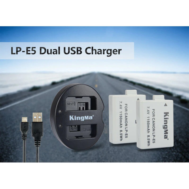 Pin+Sạc cho Canon LP-E5 ( KingMa )