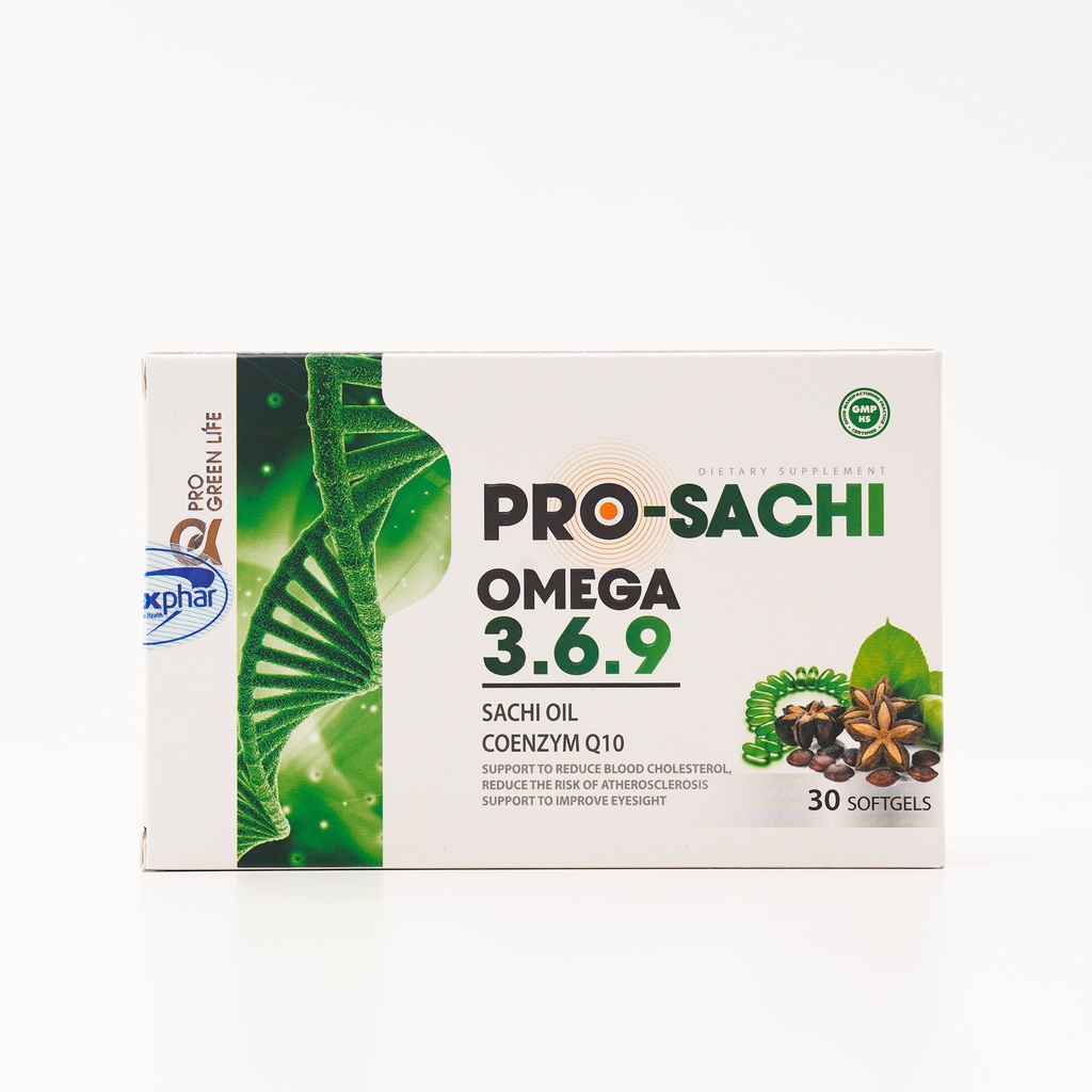 Viên Uống Omega 369 Pro Sachi Giúp Bổ Mắt Và Giảm Mỡ Máu Hộp 30 viên