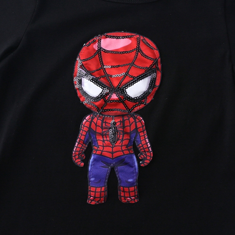 Áo thun MANVIN BABY tay ngắn in hình Người Sắt phát sáng nhiều mẫu tùy chọn cho bé trai từ 2-7 tuổi