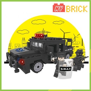 Lắp ráp lego xe hummer đặc nhiệm SWAT - MR6506