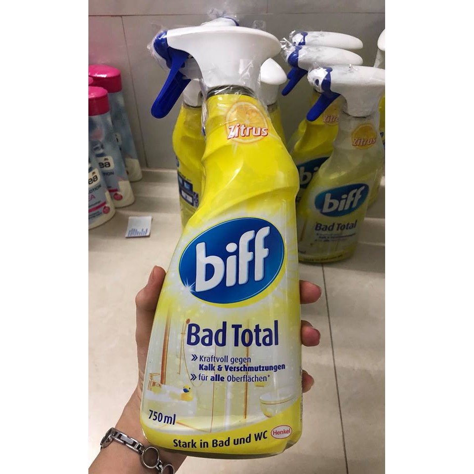 Dung dịch tẩy rửa phòng tắm Biff Bad Total 750ml [hàng Đức chính hãng] - GEXHOME