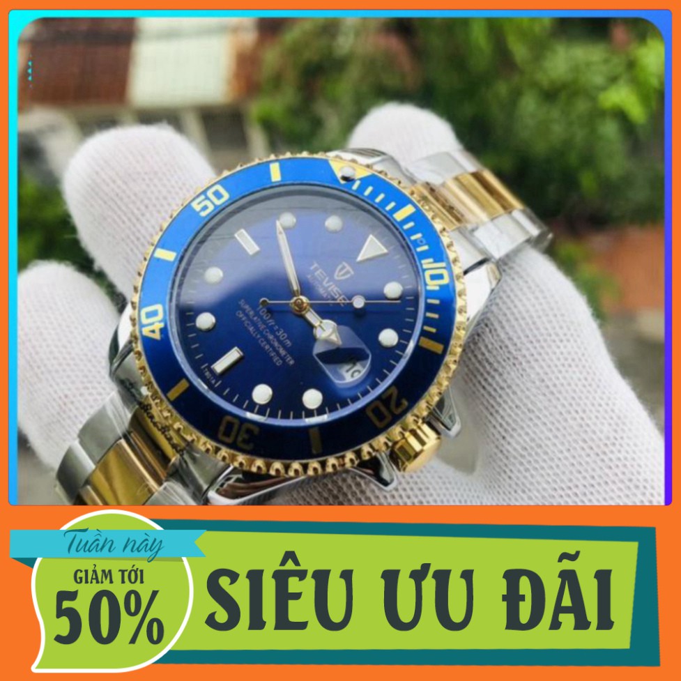 SIÊU PHẨM Đồng hồ nam TEVISE chính hãng cơ lộ máy cao cấp cực sang chảnh (Đồng hồ cơ nam cao cấp) HÀNG CỰC CHẤT