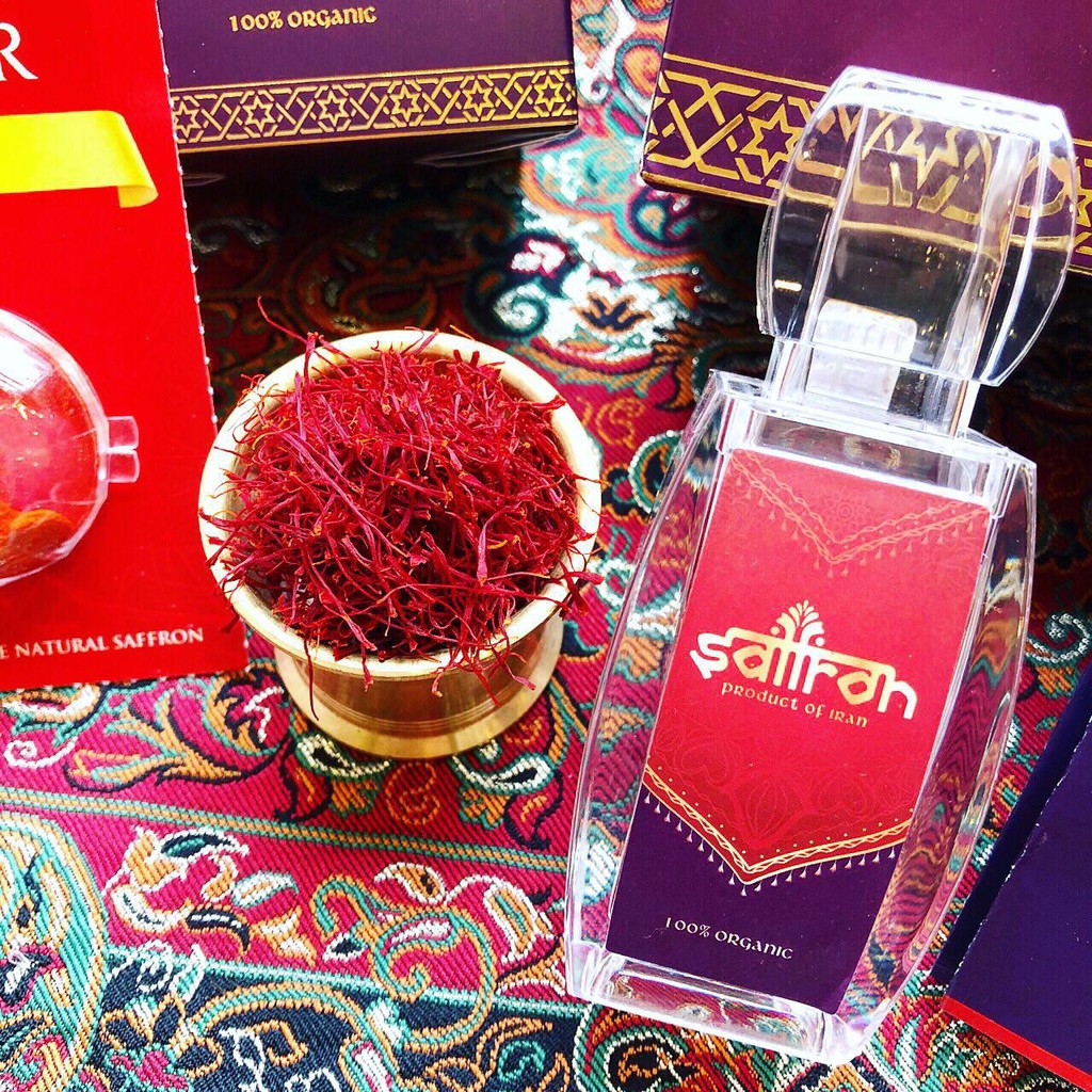 Nhụy Hoa Nghệ Tây Saffron Salam 1Gram/hộp Tặng Mặt nạ mật ong Saffron yến mạch