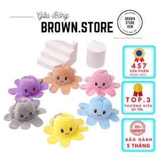 Móc Khoá Gấu Bông. Móc khoá bạch tuộc cảm xúc | BrownStore(Màu Ngẫu Nhiên )