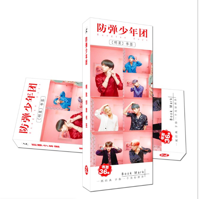 Card book mark in hình Bangtan