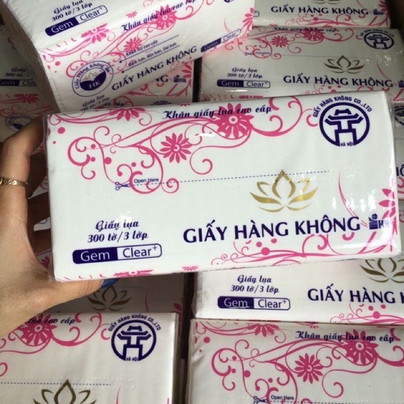 Giấy ăn lụa cao cấp - khăn giấy rút lụa 1 gói 300 tờ,mềm,mịn,dẻo dai