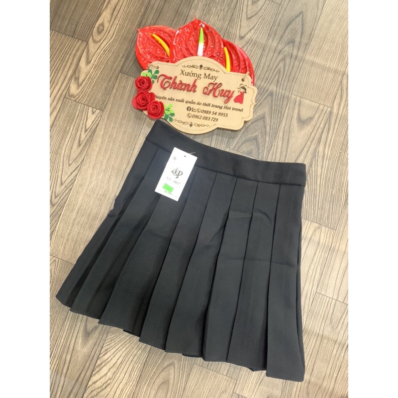 Chân váy tennis lưng cao, váy xếp li hàn quốc m301
