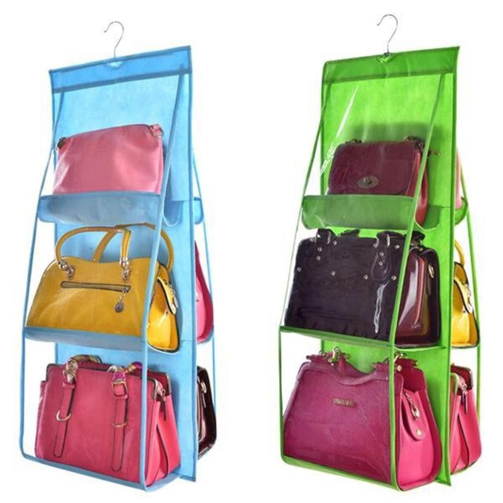 Túi treo giỏ xách 6 ngăn đa năng cao cấp chắn bụi tiện dụng hàng mới - HV Store 422