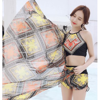 CÓ SẴN BIKINI đồ bơi nữ 3 mảnh thổ cẩm