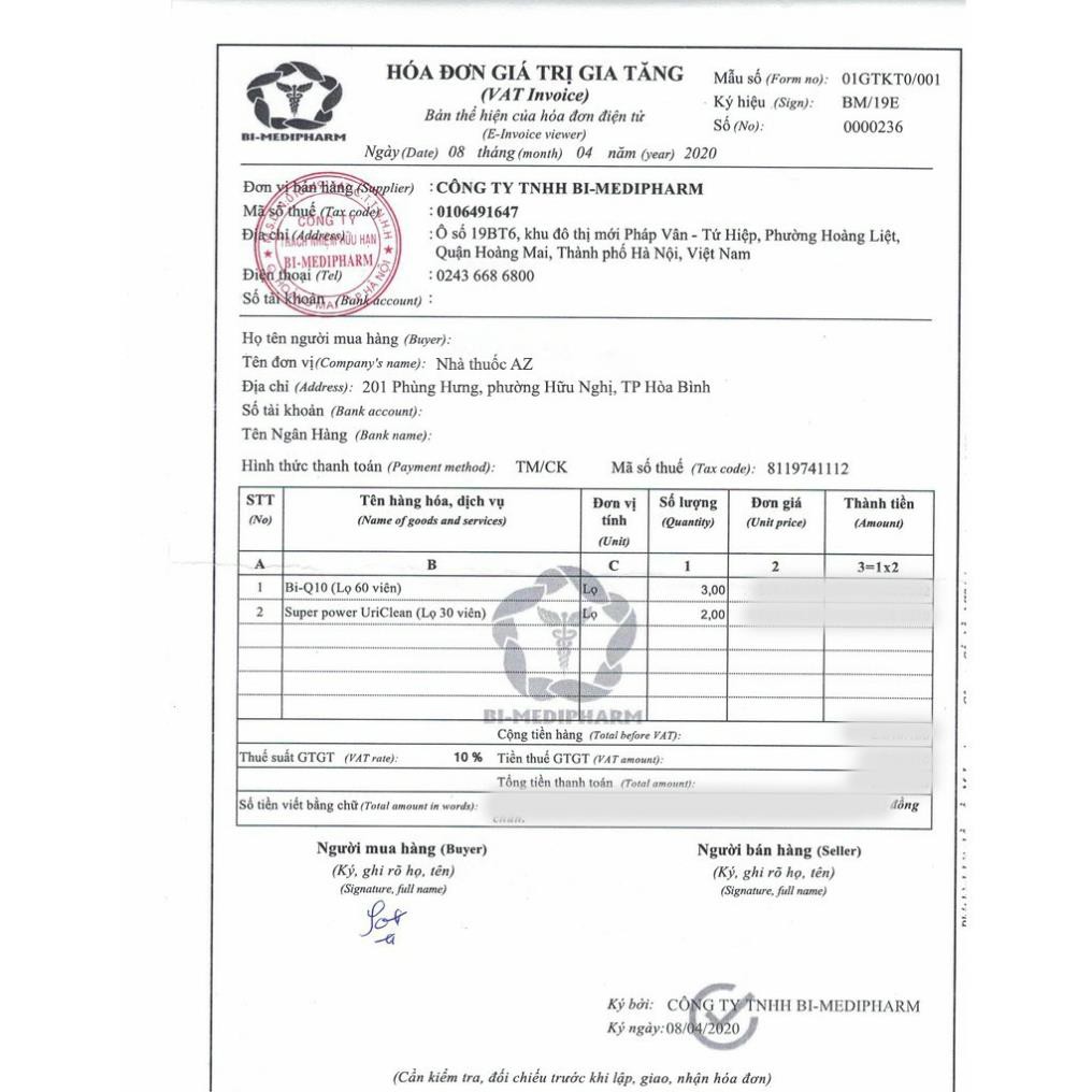 [CHÍNH HÃNG ] Bi Q10 Tăng cường sức khỏe tim mạch - Lọ 60 viên