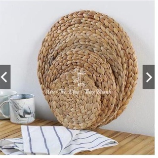 [ Hạ giá ] Lót ly cói lót nồi bèo cói lục bình decor chụp ảnh