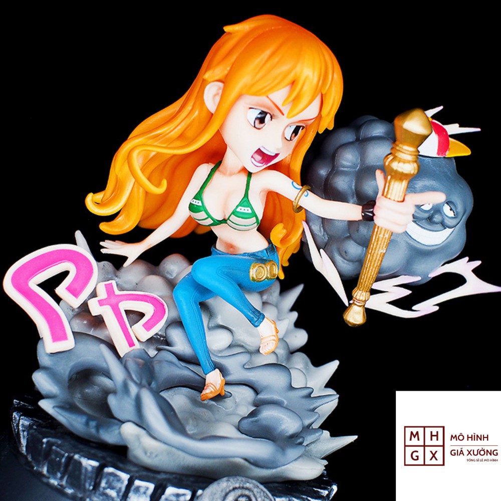 Mô Hình Hoa Tiêu Nami trạng thái chiến đấu  Cao 18cm - Tượng Figure Miêu Nữ One Piece Vua Hải Tặc