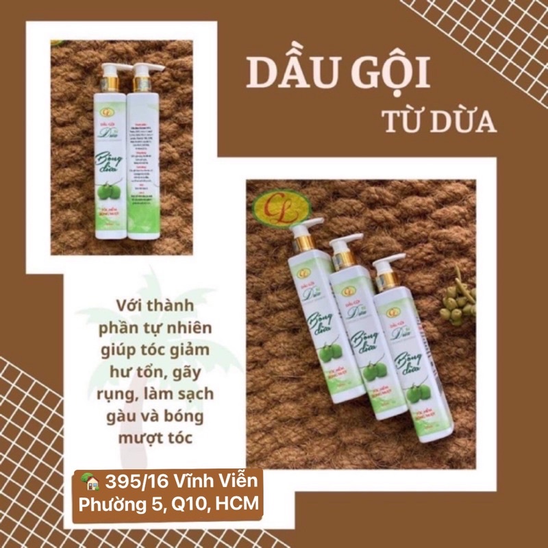 [4/2023][Tặng dầu ủ 5ml] DẦU GỘI DỪA CỬU LONG NGĂN GÀU GIẢM RỤNG