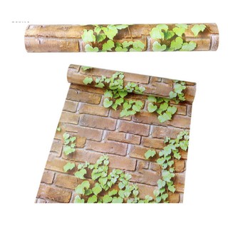 Decal giấy dán tường dây leo đá xám (khổ rộng 0.45m)