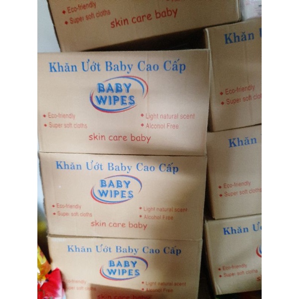 COMBO 4 Gói khăn giấy ướt cao Baby Wipes 80g