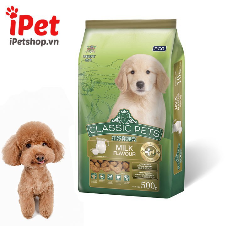 1086 KEWM Thức Ăn Cho Chó Con Classic Pets Vị Sữa Hạt Khô Gói 400G - iPet cửa hàng 3 64