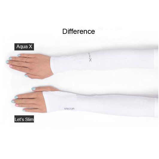 Găng Tay Chống Tia UV Làm Mát X &amp; Let's Bằng Lụa Lạnh Mỏng Bảo Vệ Cánh Tay