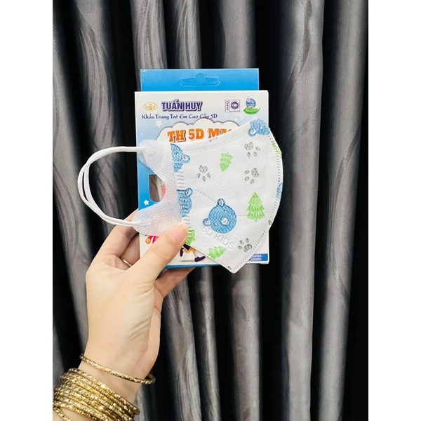 COMBO 50c KHẨU TRANG 5D BÉ TUẤN HUY (5T)