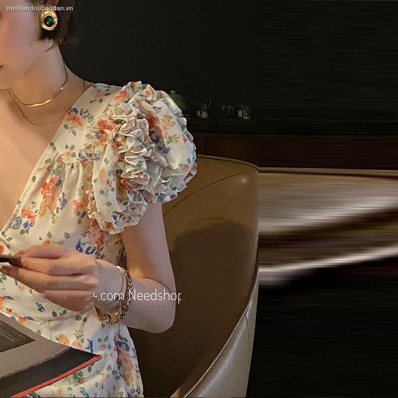Đầm Dài Tay In Hoa Kiểu Retro Pháp Thời Trang Mùa Hè 2021 (12 Ngày) | BigBuy360 - bigbuy360.vn