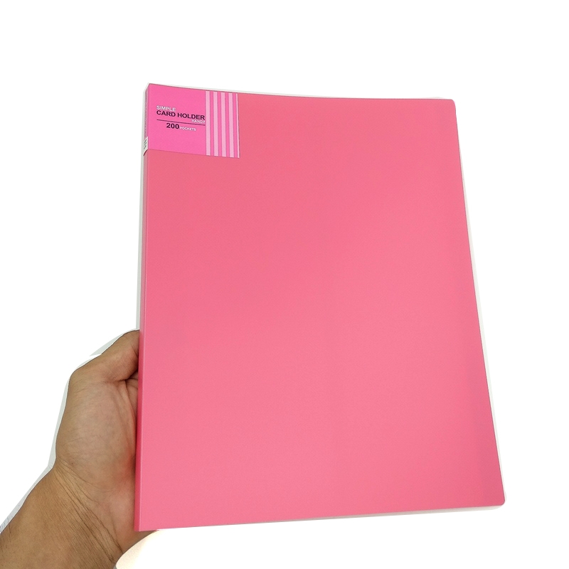 Sổ Lưu Danh Thiếp A4-200P Plus 82-V282C - Màu Hồng