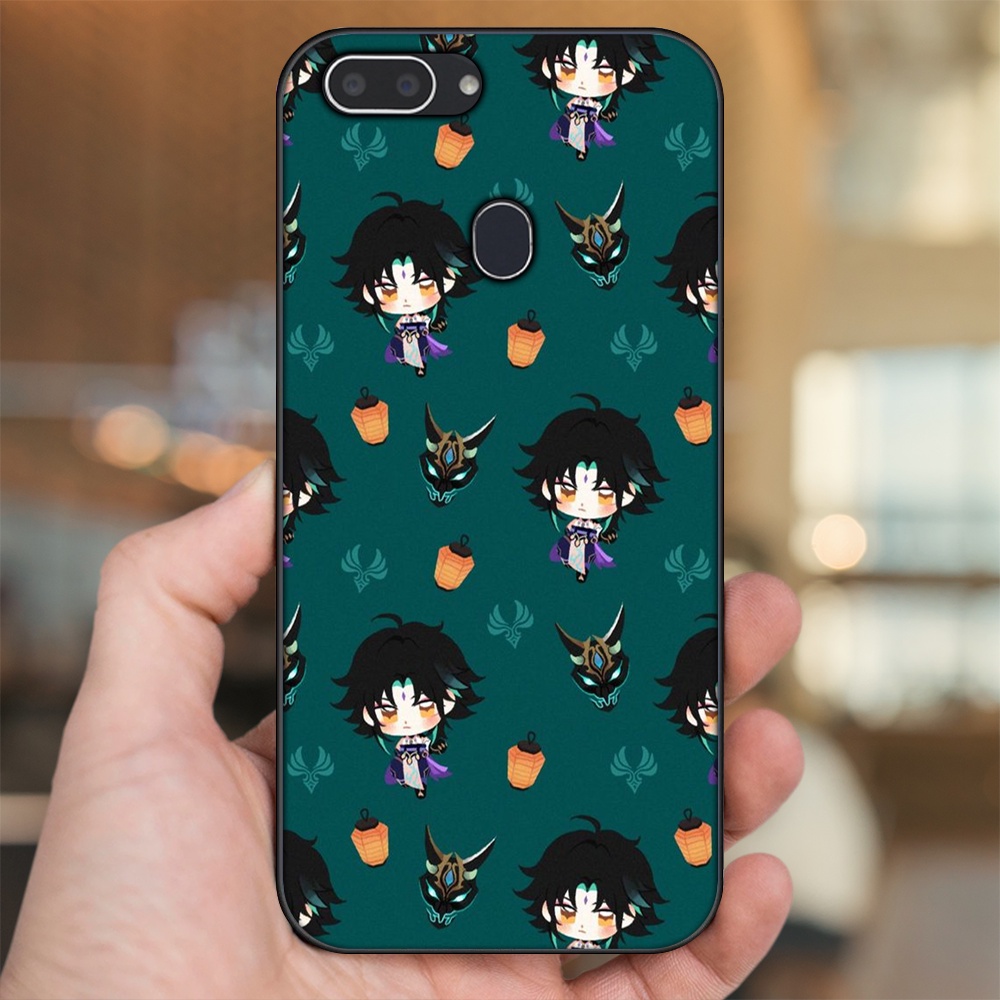 Ốp lưng Realme 2 viền đen in hình Xiao Genshin Impact