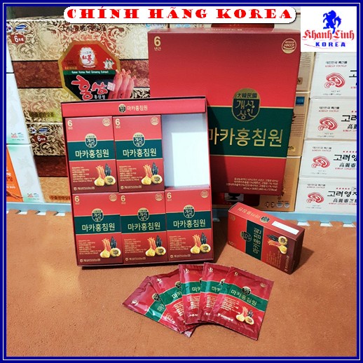 Nước hồng sâm Maca hàn quốc cao cấp, hộp 30 gói - khanhlinh