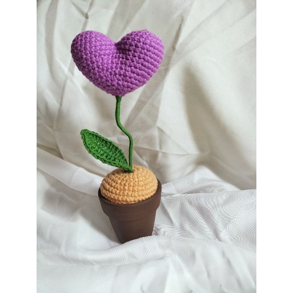 Chậu hoa bằng len hàng thủ công handmade