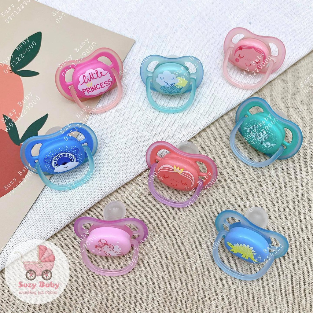 Ti giả Avent Ultra Air chỉnh nha đầu dẹt chính hãng