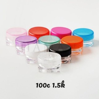 Hủ đựng vuông 3g - hủ nhí - hủ chiết mỹ phẩm - Nguyên liệu làm son - Nguyên liệu làm mỹ phẩm - Vỏ son handmade