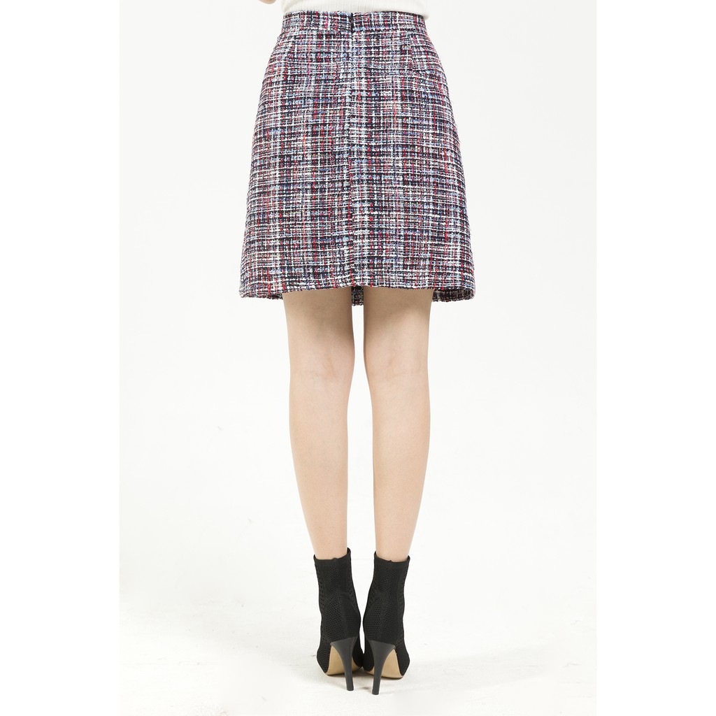 Chân váy dạ GBT049 LAMER L62R19T004 (Trắng/Đen) | BigBuy360 - bigbuy360.vn