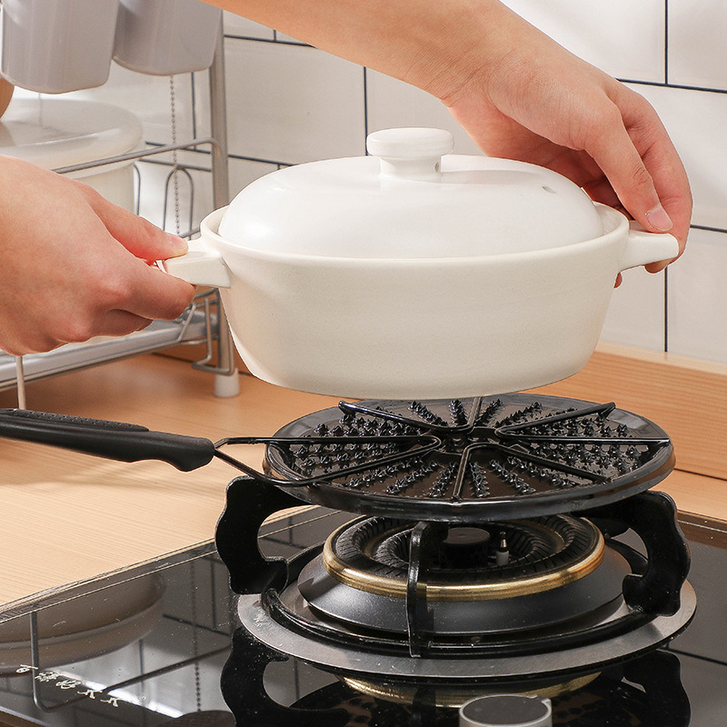 Tấm lót nồi màu đen chống trượt chịu nhiệt tiết kiệm năng lượng