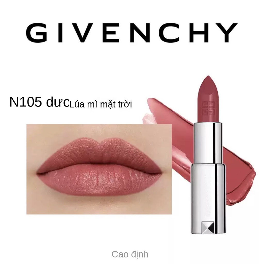 Son môi da cừu Givenchy Givenchy mini phiên bản 1.5g Son nhung đỏ giữ ẩm lâu trôi