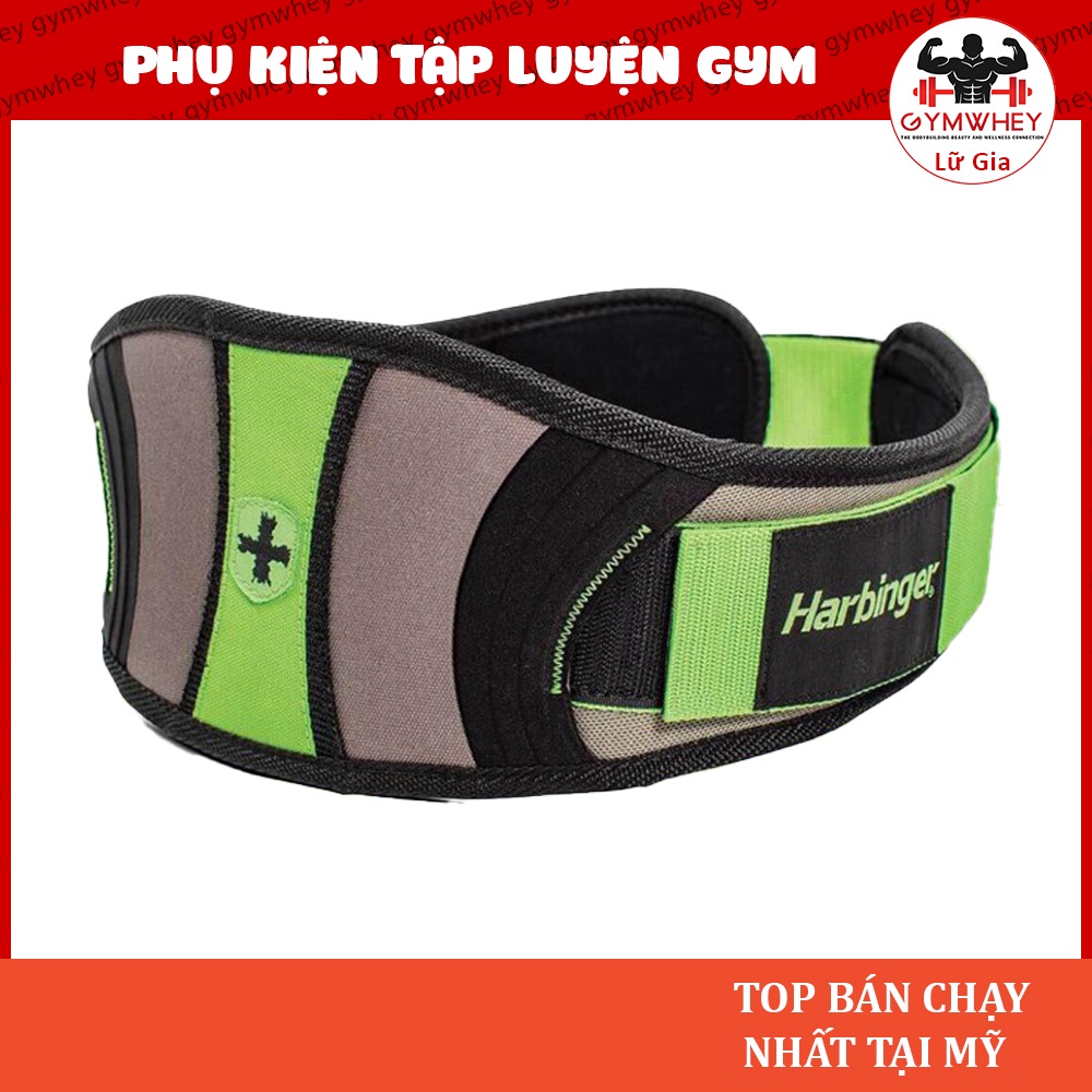 [GIÁ TỐT NHẤT] [FREESHIP] Phụ kiện Thể Thao Gym ĐAI LƯNG HARBINGER MEN'S FLEXFIT CONTOUR BELT 243 TPBS