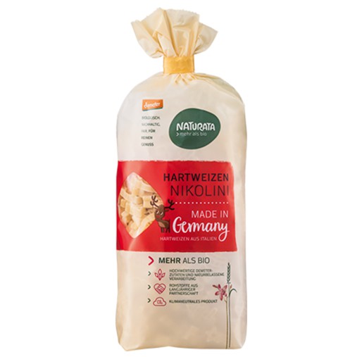 Nui mì hữu cơ hình nơ - vỏ sò - động vật cho bé (Naturata - Primeal)
