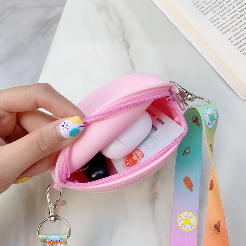 Túi đeo chéo mini Silicon cho bé hình BÁNH NGỌTSHOPEMTRANG07Túi đeo vai dễ thương hàng Quảng Châu