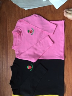 Áo cổ 3p cotton len