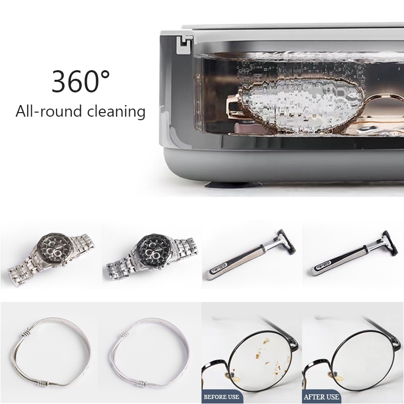 Máy vệ sinh mắt kính SUAKE bằng sóng siêu âm 45000Hz chất lượng cao