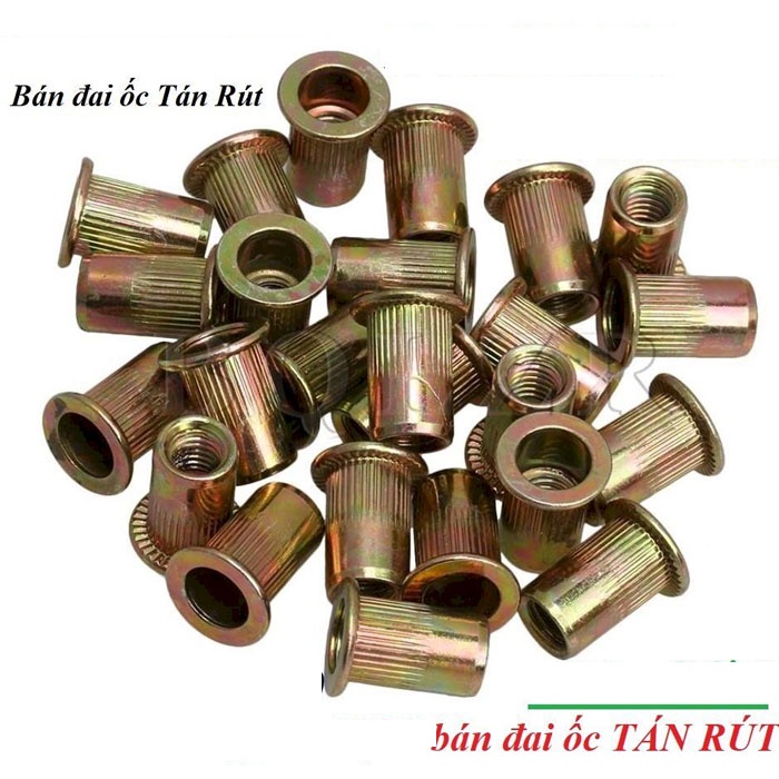 Combo 100 cái Đai Ốc Tán Rút,vít Rút, Êcu Rút ,,Combo 100c Ecu rút M8 , ecu tán rút M8, đai ốc rút M8