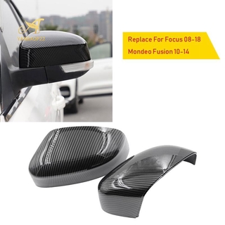 Ốp gương chiếu hậu sợi carbon thay thế cho xe ford focus 2008-2018 fusion / mondeo 2010-2014
