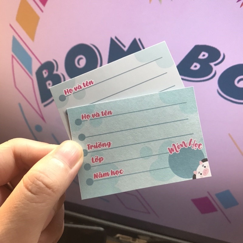 Set 16 nhãn vở thiết kế, dán tập có keo dán sẵn. Đọc kỹ mô tả.