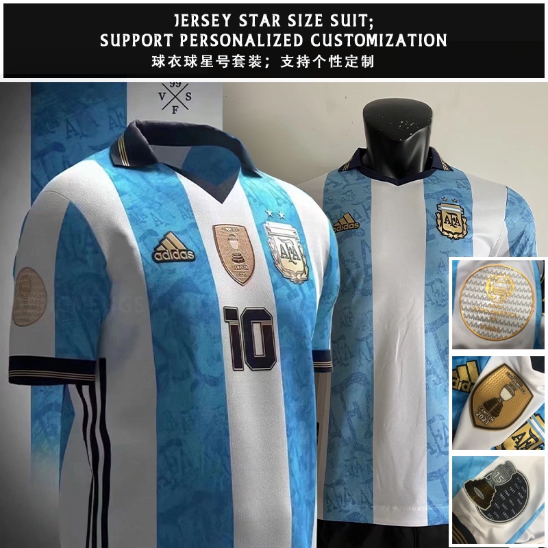 Áo Thun Số 2022-23 Đội Tuyển Đá Banh Argentina Size s-2xl * Giao Hàng Tại Chỗ Ngày mai