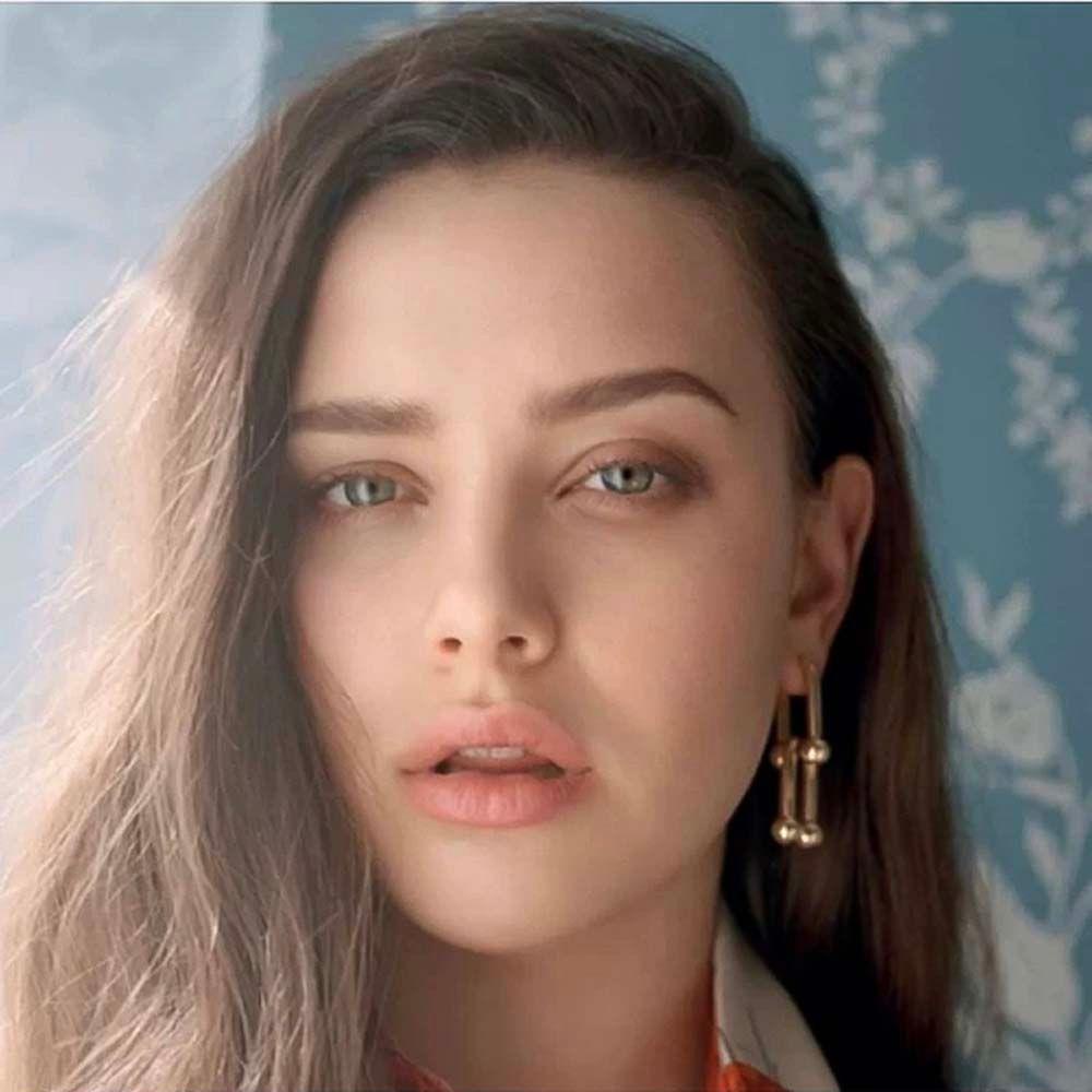 Khuyên Tai Hình Ổ Khóa Màu Đồng Thau Phong Cách Punk Thời Trang Cho Nữ