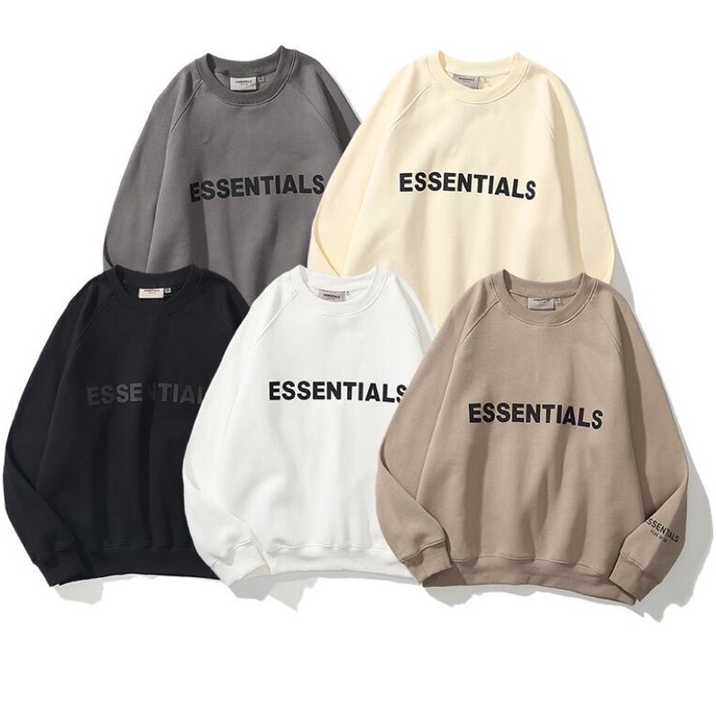 Áo SWEATER nỉ ngoại ESSENTIAL [5 hình đầu ảnh thật 100%]