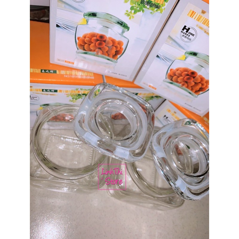 Hủ thủy tinh vuông đựng gia vị - 1579 | BigBuy360 - bigbuy360.vn