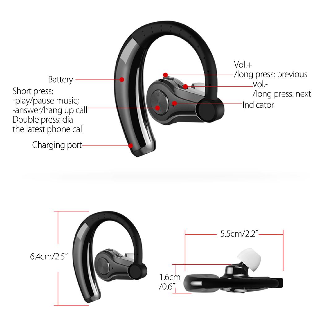 Stereo Wireless 4.1 Bluetooth Handsfree Headset Earphone