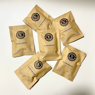 Cà Phê Túi Lọc - Cà Phê Phin Giấy - V Blend Signature - Cà Phê Ngon - Phin Giấy - 15G - Tiện Lợi Nhanh Chóng