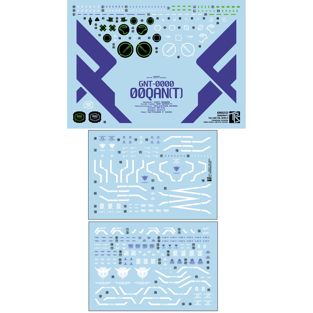 Decal nước Daban QanT Fullsaber 8822