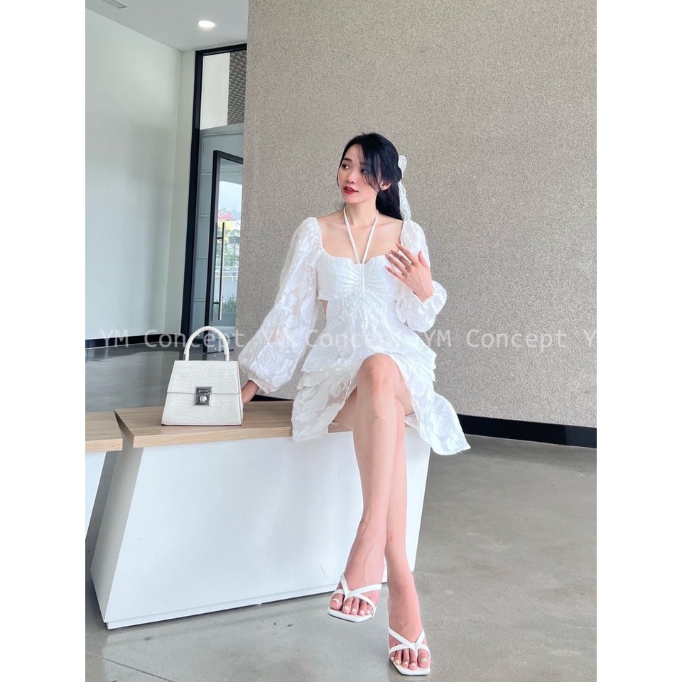Đầm Xòe 3 Tầng Cut Out Lưng - D0488