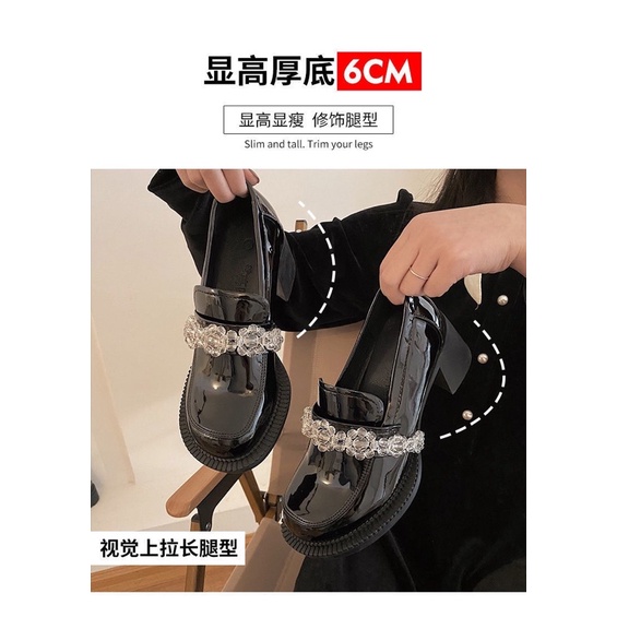 Giày cao gót phong cách nữ retro cổ điển