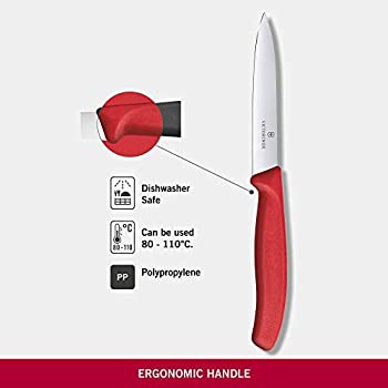 Dao bếp Victorinox Paring Knives màu đỏ (Pointed trip, 10cm)